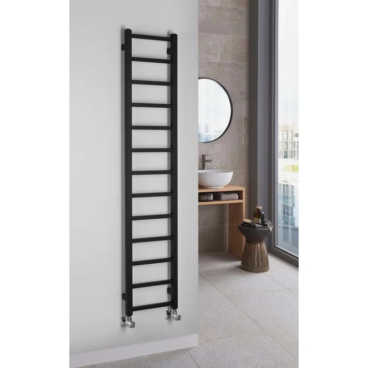Sapho Metro Light - Vykurovacie teleso 30x150 cm, 276 W, matná čierna IR446TB
