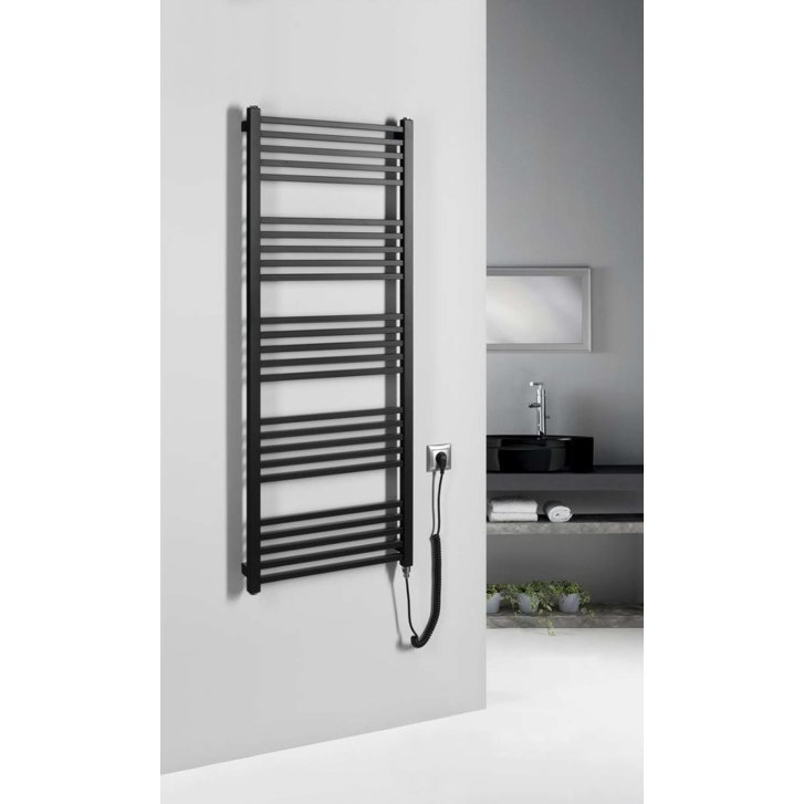 Sapho Metro-E - Vykurovacie teleso 50x134 cm, 500 W, matná čierna ME513B