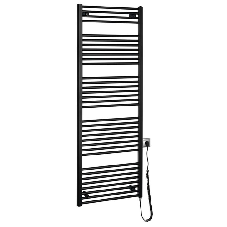 Aqualine - Vykurovacie teleso 60x168 cm, 800 W, matná čierna ILE66TB