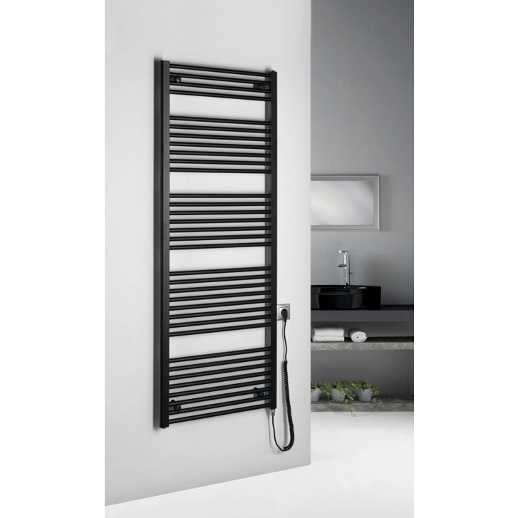 Aqualine - Vykurovacie teleso 60x168 cm, 800 W, matná čierna ILE66TB