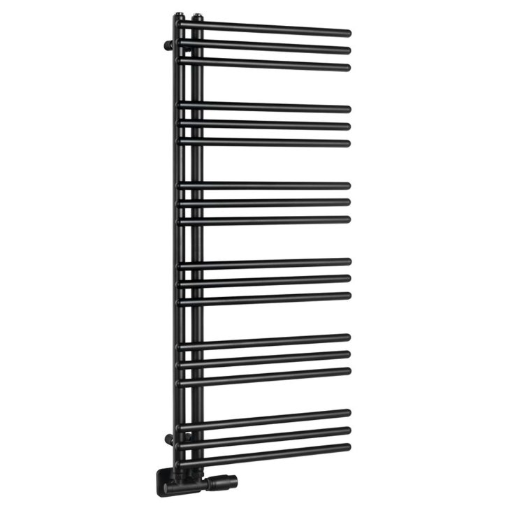 Aqualine Poseidon - Vykurovacie teleso 114x45 cm, 379 W, čierna PS411B