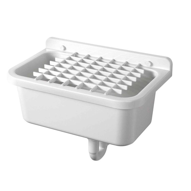 Aqualine - Závesná výlevka 55 cm × 34 cm, plast/biela PI5055