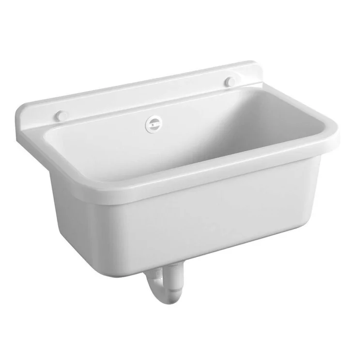 Aqualine - Závesná výlevka 55 cm × 34 cm, plast/biela PI5055