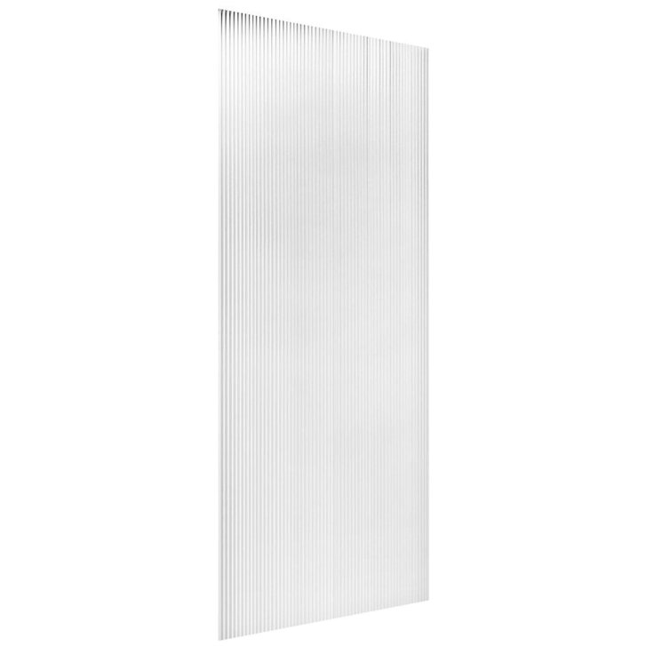 Polysan Esca - Sprchová stena Walk-In 867x2100 mm, bez profilu, sklo Flute ES1390