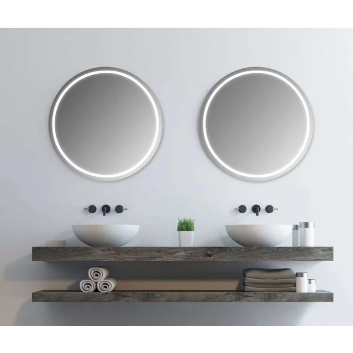 Sapho NYX - Zrkadlo s LED osvetlením, priemer 70 cm NY700