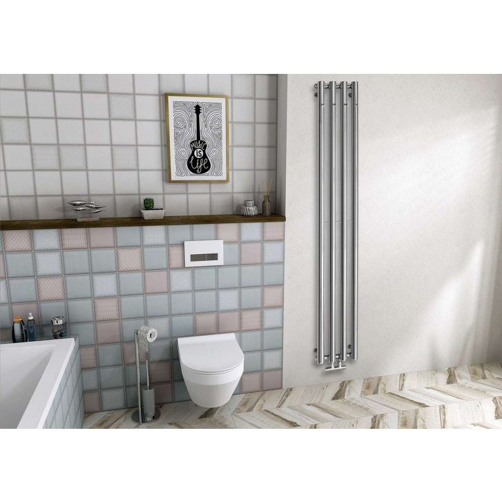 Sapho - Vykurovacie teleso Pilon, 27x180 cm, 400 W, chróm IZ120T