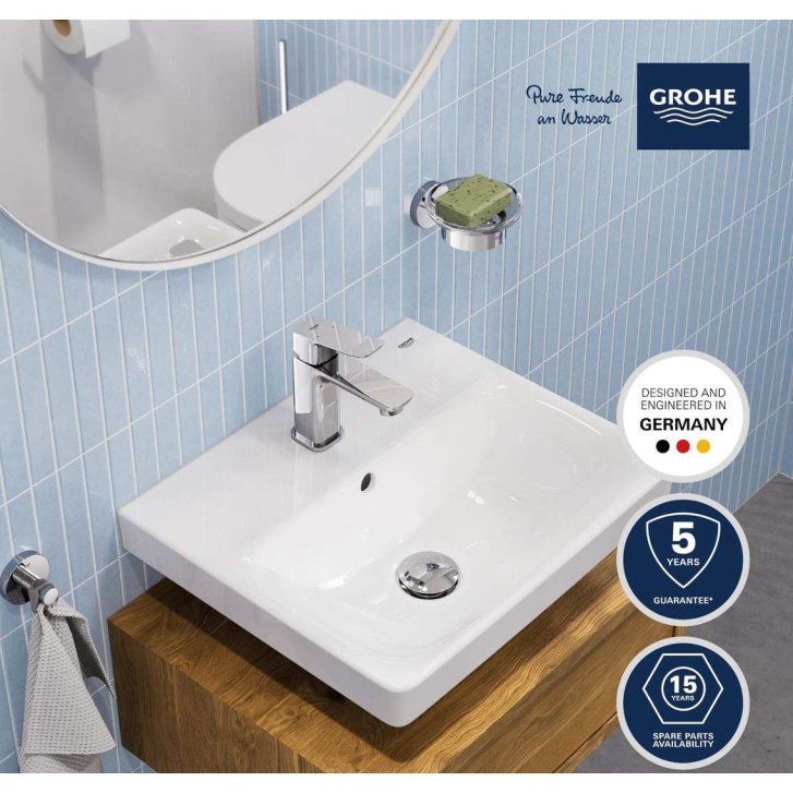 Grohe Euro Ceramic - Umývadielko 45x39 cm, s prepadom, otvor na batériu, alpská biela 102435SH00