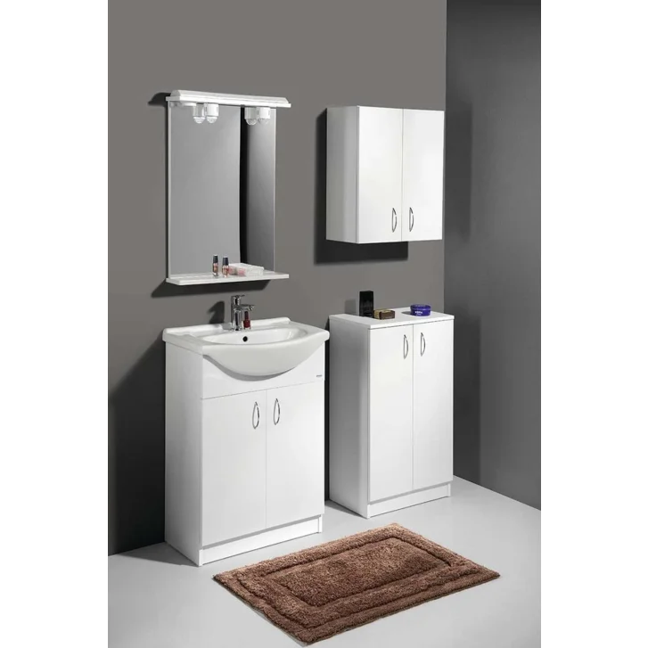 Aqualine Simplex Eco - Skrinka, 50x86x30 cm, biela mat SIME540