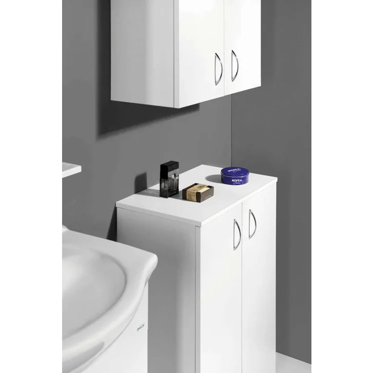 Aqualine Simplex Eco - Skrinka, 50x86x30 cm, biela mat SIME540