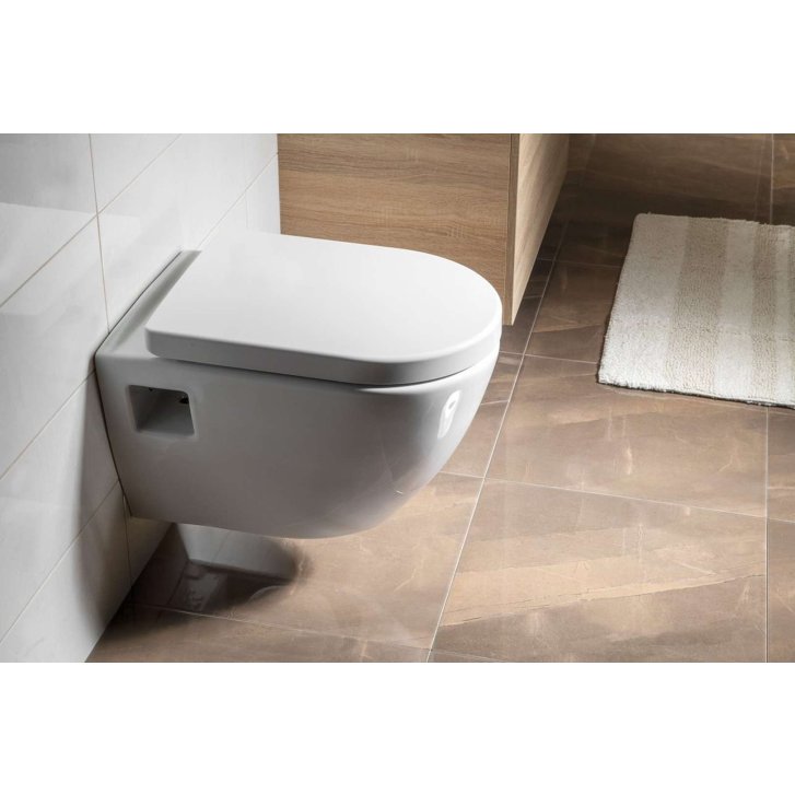 Aqualine Nera - Závesné WC, biela NS952