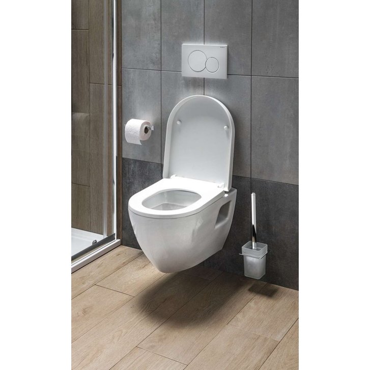Aqualine Nera - Závesné WC, biela NS952