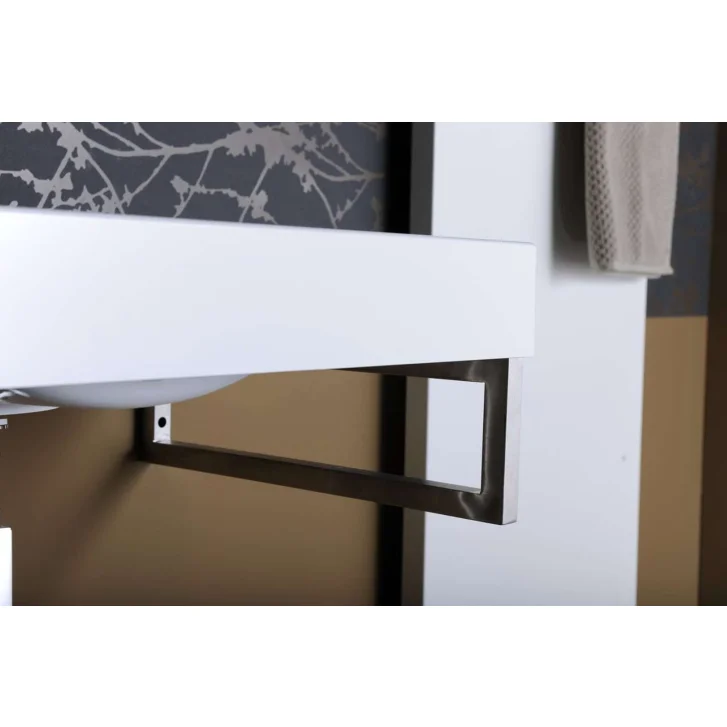 Sapho - Uzatvorená konzola 490 mm, brúsená nerezová 30384