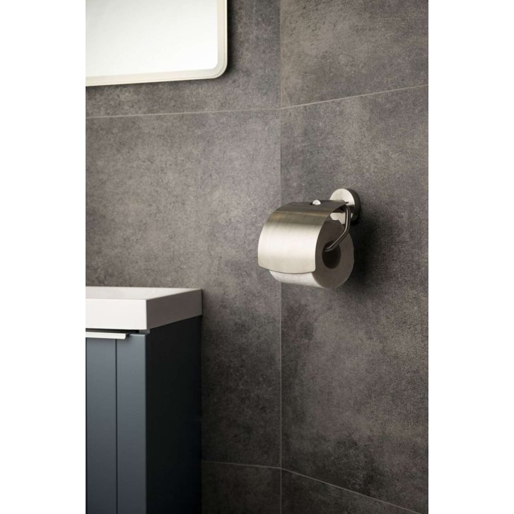 Sapho X-STEEL - Držiak toaletného papiera s krytom, nerezová XS701