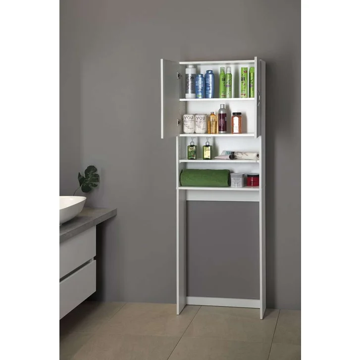 Aqualine Simplex Eco - Skrinka za práčku Simplex Eco 63x25x190 cm, biela SIME715