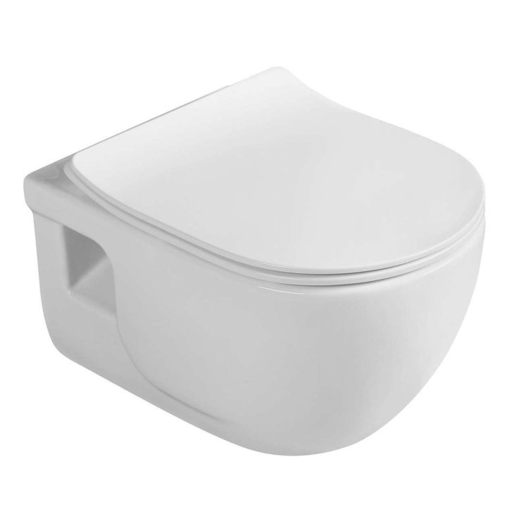 Sapho Brilla - Závesné WC s bidetovou spŕškou, Rimless, biela 100612