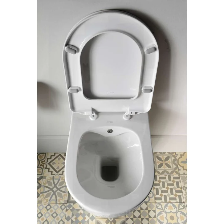 Sapho Brilla - Závesné WC s bidetovou spŕškou, Rimless, biela 100612