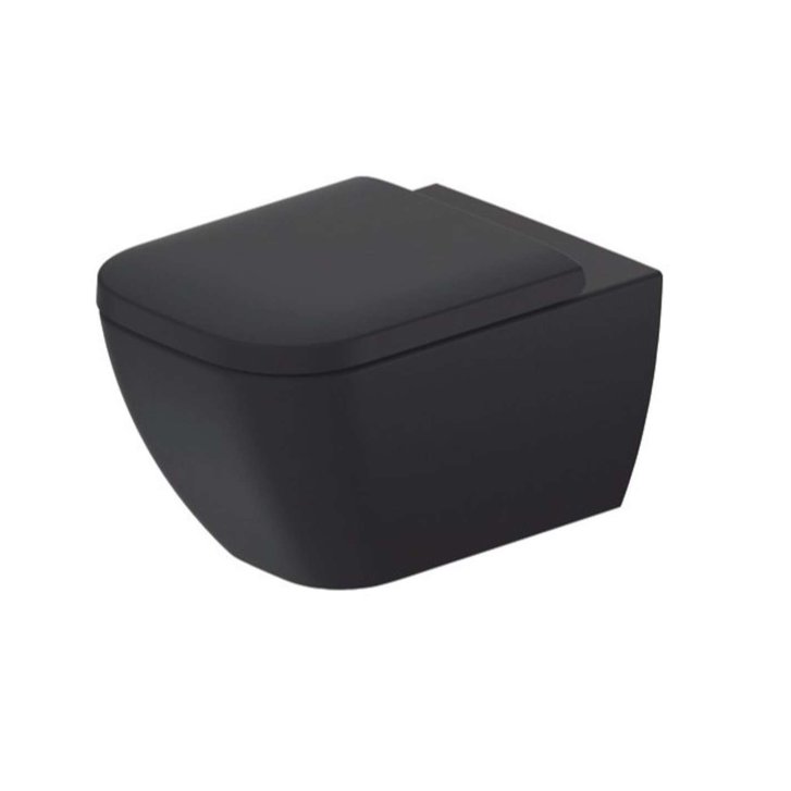 Duravit Happy D.2 - Závesné WC, Rimless, matný antracit 222209AD00