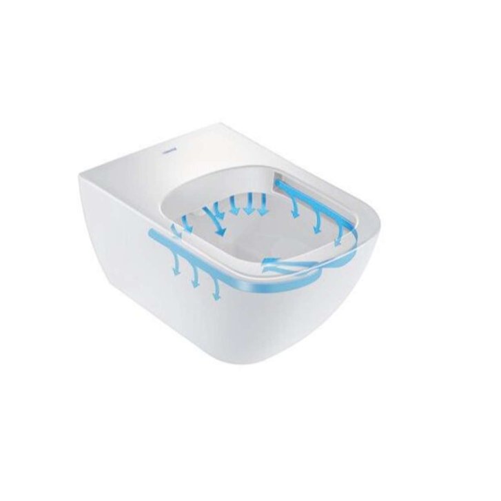 Duravit Happy D.2 - Závesné WC, Rimless, matný antracit 222209AD00