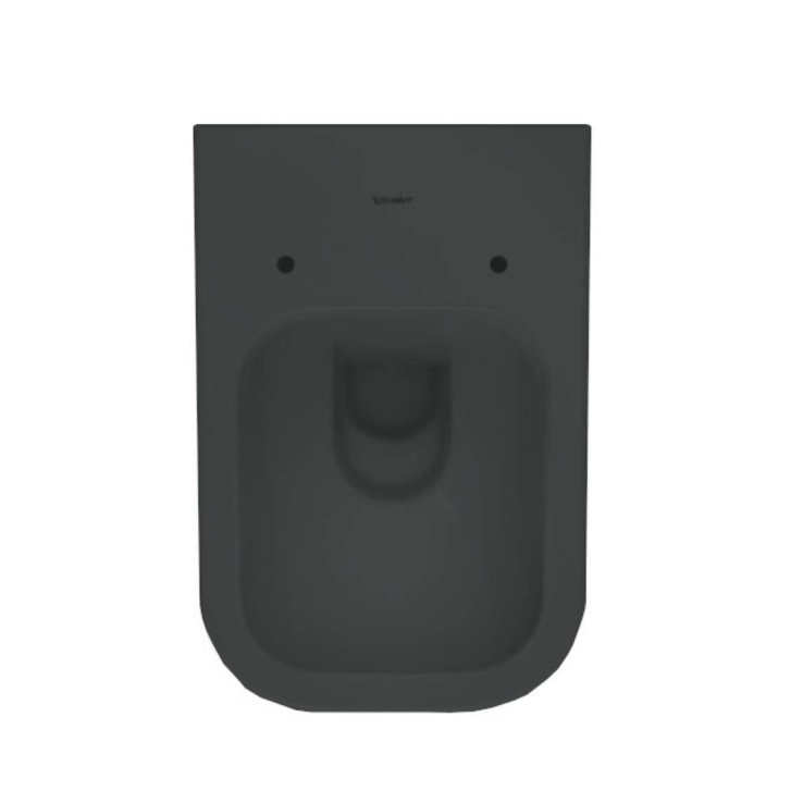 Duravit Happy D.2 - Závesné WC, Rimless, matný antracit 222209AD00