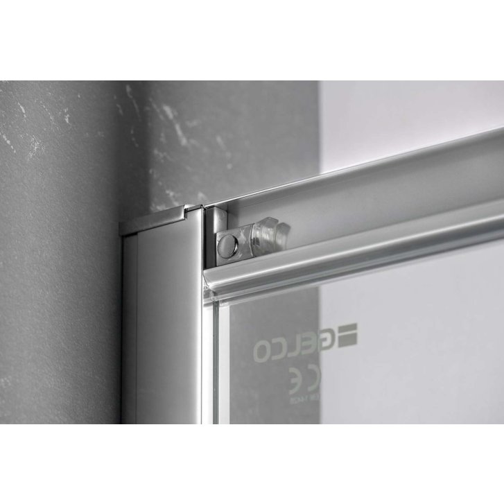 Gelco Sigma - Sprchové dvere Simply dvojdielne 120 cm, Coated Glass, lesklý hliník/číre sklo GS1112