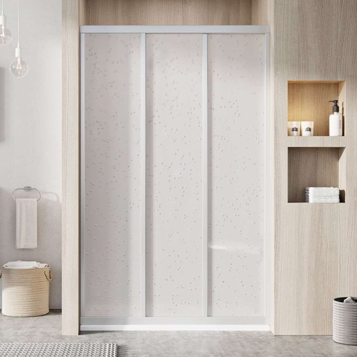 Ravak Supernova - Sprchové dvere trojdielne ASDP3-80, 77-81 cm, satin/Pearl 00V40UR211