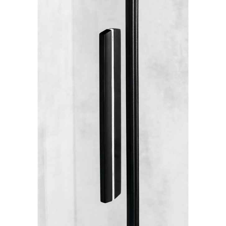 Polysan Altis Line - Sprchové dvere, 80x200 cm, matná čierna/číre sklo AL1582B