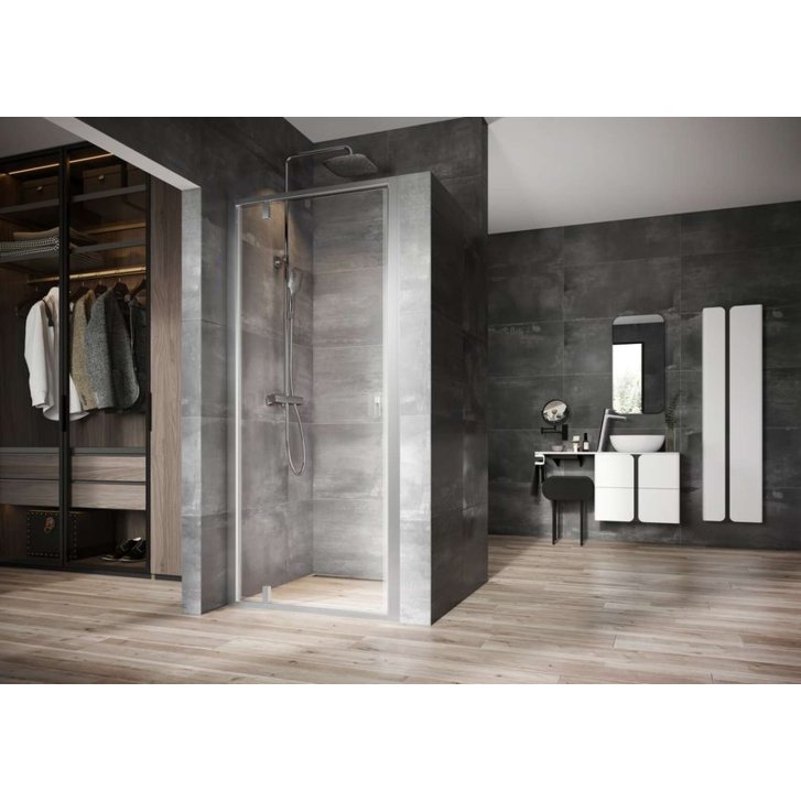 Ravak Nexty - Sprchové dvere pivotové 90 cm, satin/číre sklo 03O70U00Z1