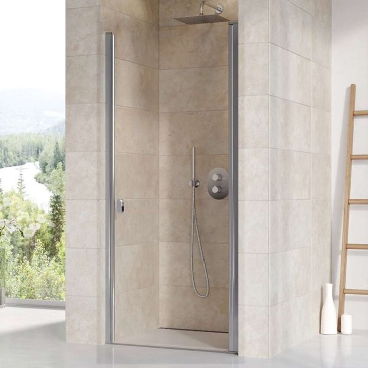 Ravak Chrome - Sprchové dvere, 78-81 cm, lesklý hliník/číre sklo 0QV40C00Z1