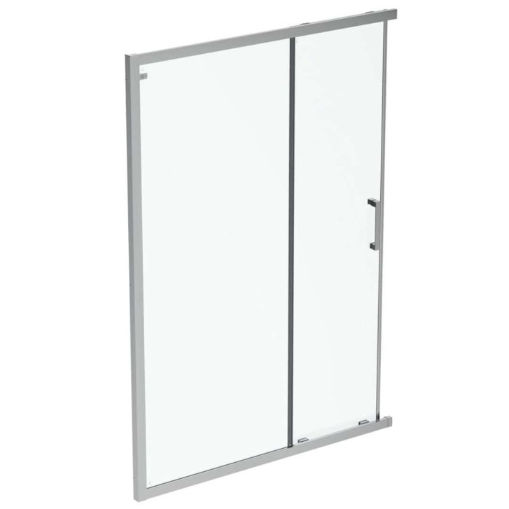Ideal Standard Connect 2 - Posuvné sprchové dvere, dvojdielne, 140 cm, silver bright/číre sklo K9265EO