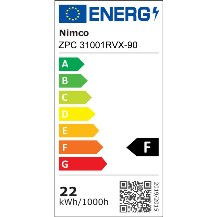Nimco - Zrkadlo s LED s osvetlením, priemer 70 cm, dotykový senzor, čierna ZPC 31001RVX-90