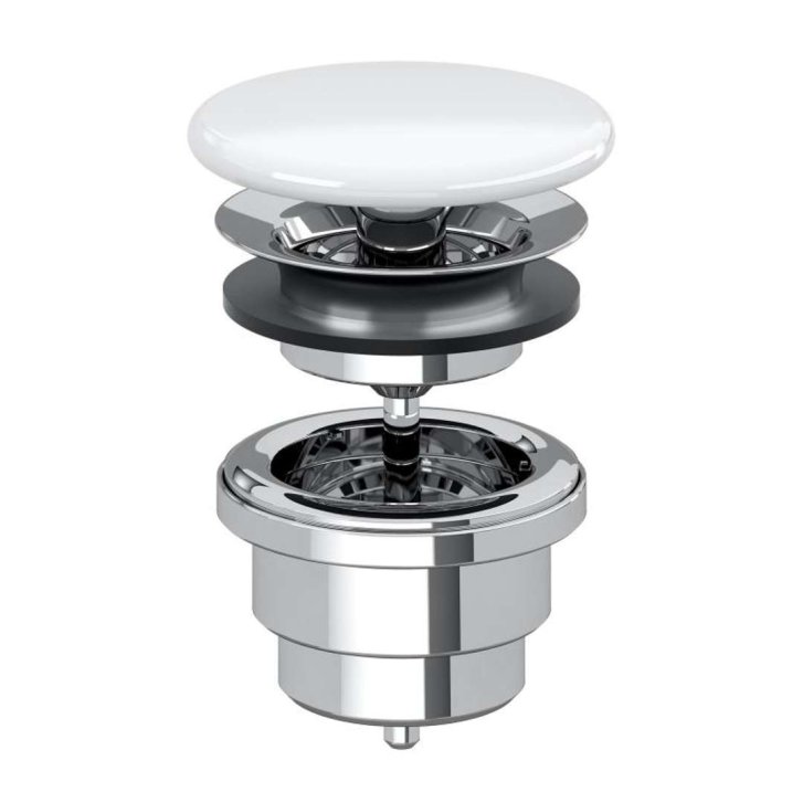 Villeroy & Boch - Neuzatvárateľná výpusť, Stone White 683500RW
