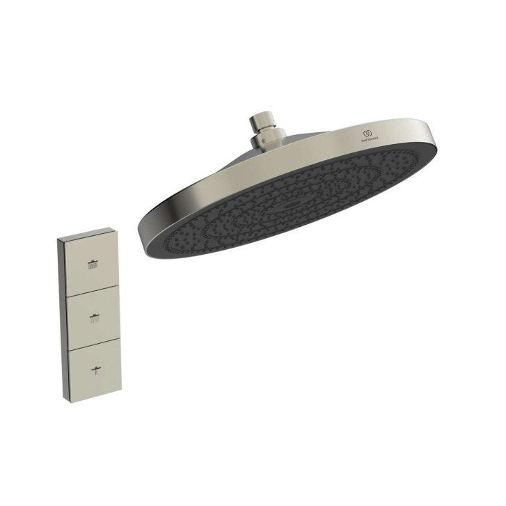 Ideal Standard Idealrain Solos - Hlavová sprcha, priemer 30 cm, 3 prúdy, Silver Storm A7889GN