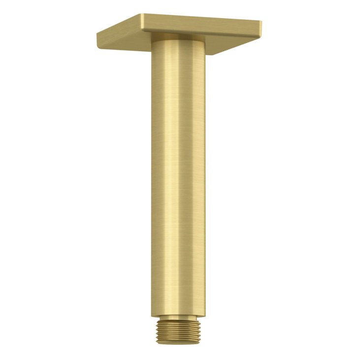 Kludi A-Qa - Sprchové rameno stropné, 15 cm, kefované zlato 66535N0-00