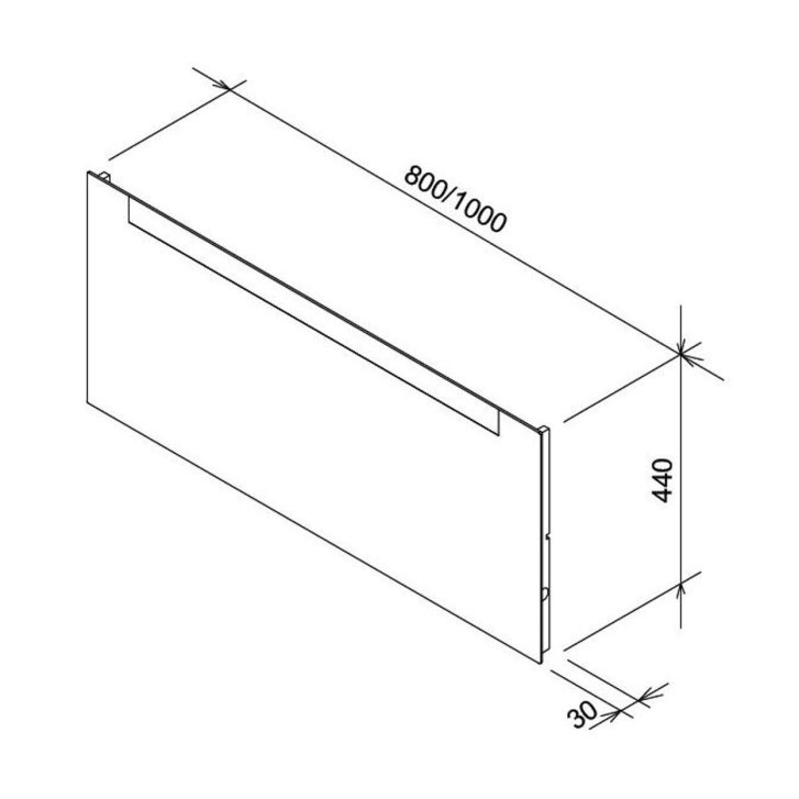 Ravak Clear - Zrkadlo, 100x44 cm, s integrovaným osvetlením X000000766