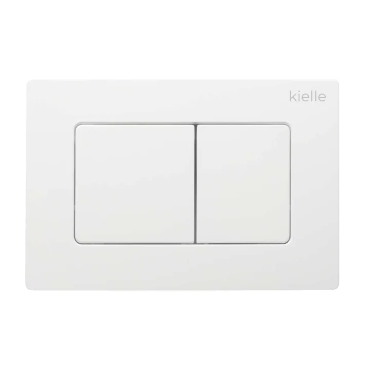 kielle Genesis New - Set predstenovej inštalácie, kompaktného klozetu Oudee, Vortex Rimless+, dosky softclose a tlačidla Gemini New III, lesklá biela 30528SZ43