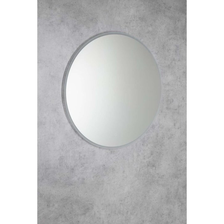 Aqualine - Zrkadlo s LED osvetlením, priemer 60 cm, dotykový senzor UR060
