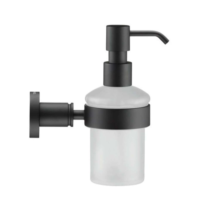 Duravit D-Code - Dávkovač mydla s držiakom, sklo/matná čierna 0099164600