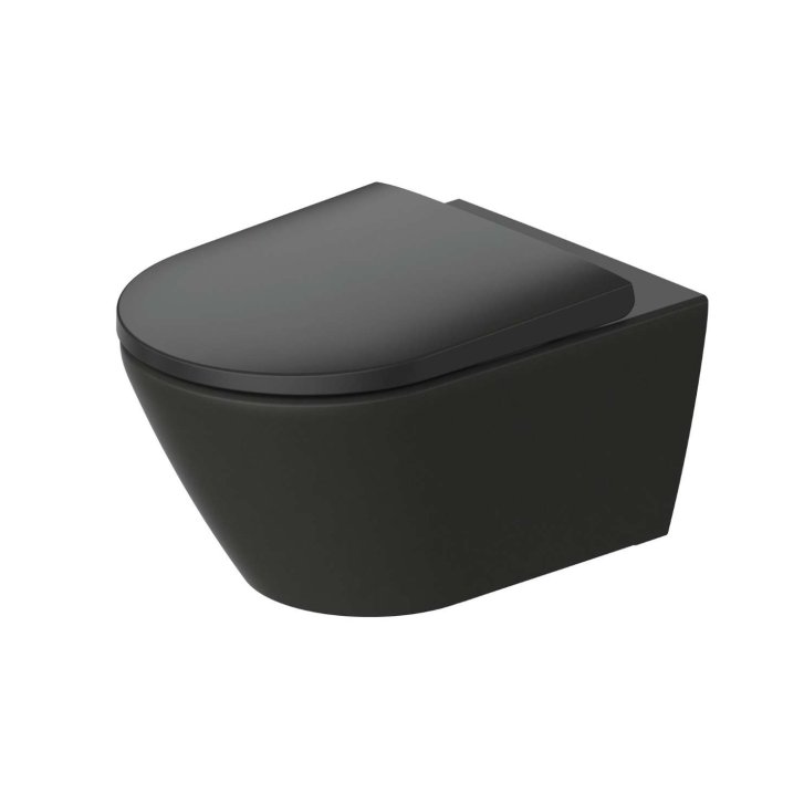 Duravit D-Neo - Závesné WC, Rimless, DuraShield, antracit 257709AD00
