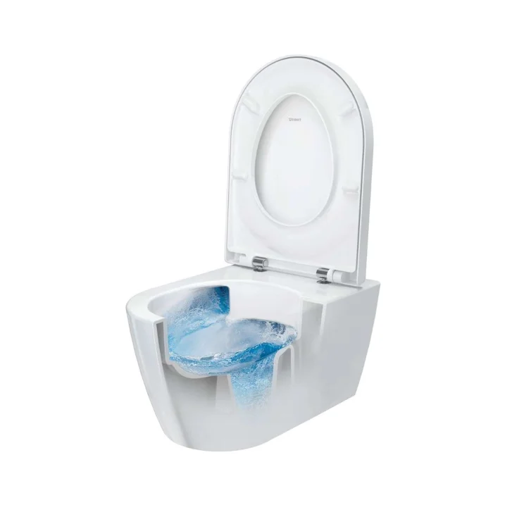 Duravit ME by Starck - Závesné WC, Rimless, DuraFlush, DuraShield, biela 290709AA00