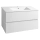 Aqualine Paneda - Umývadlová skrinka 90x55x45 cm, biela PN290