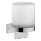Hansgrohe AddStoris S - Dávkovač mydla s držiakom, matné sklo/chróm 41765000