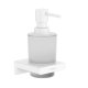 Hansgrohe AddStoris - Dávkovač mydla s držiakom, matné sklo/biela mat 41745700