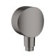 Hansgrohe Fixfit - Sprchové kolienko S so spätným ventilom, kefovaný čierny chróm 26453340
