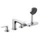 Hansgrohe Vivenis - Batéria na okraj vane, 4-otvorová inštalácia, sBox, chróm 75444000