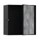 Hansgrohe XtraStoris Rock - Výklenok do steny, s dvierkami, 30x30x14 cm, matná čierna 56091670