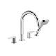 Hansgrohe Vernis Shape - Batéria na okraj vane, 4-otvorová inštalácia, chróm 71459000