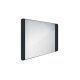 Nimco - Zrkadlo s LED osvetlením, 80x60 cm, dotykový senzor, hliník/čierna ZPC 42003V-90