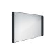 Nimco - Zrkadlo s LED osvetlením, 100x60 cm, hliník/čierna ZPC 42004-90