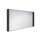 Nimco - Zrkadlo s LED osvetlením, 120x65 cm, dotykový senzor, hliník/čierna ZPC 42006V-90