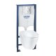 Grohe Solido - Set predstenovej inštalácie, klozetu Serel a dosky SoftClose, tlačidla Štart, chróm/biela 39583000